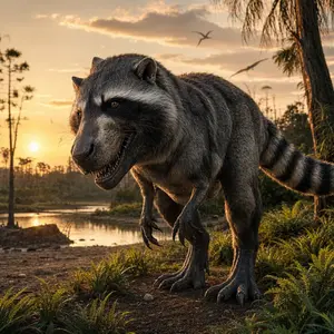 Raccoon + Tyrannosaurus rex